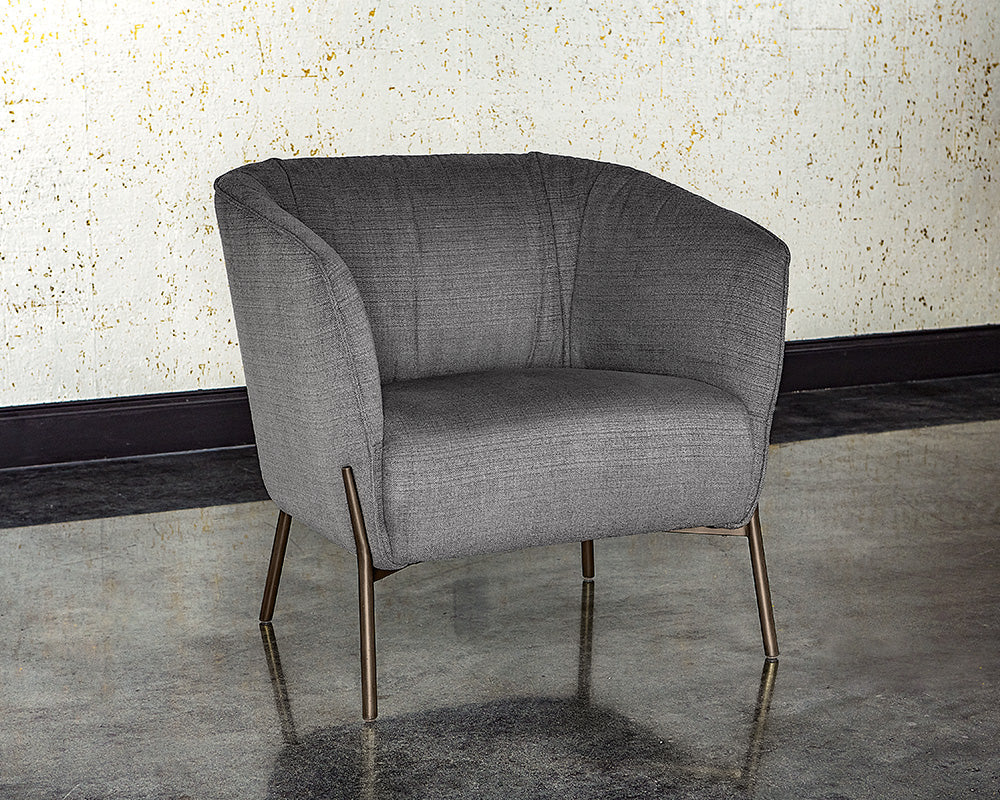 Klein Lounge Chair - Color: Zenith Graphite Grey