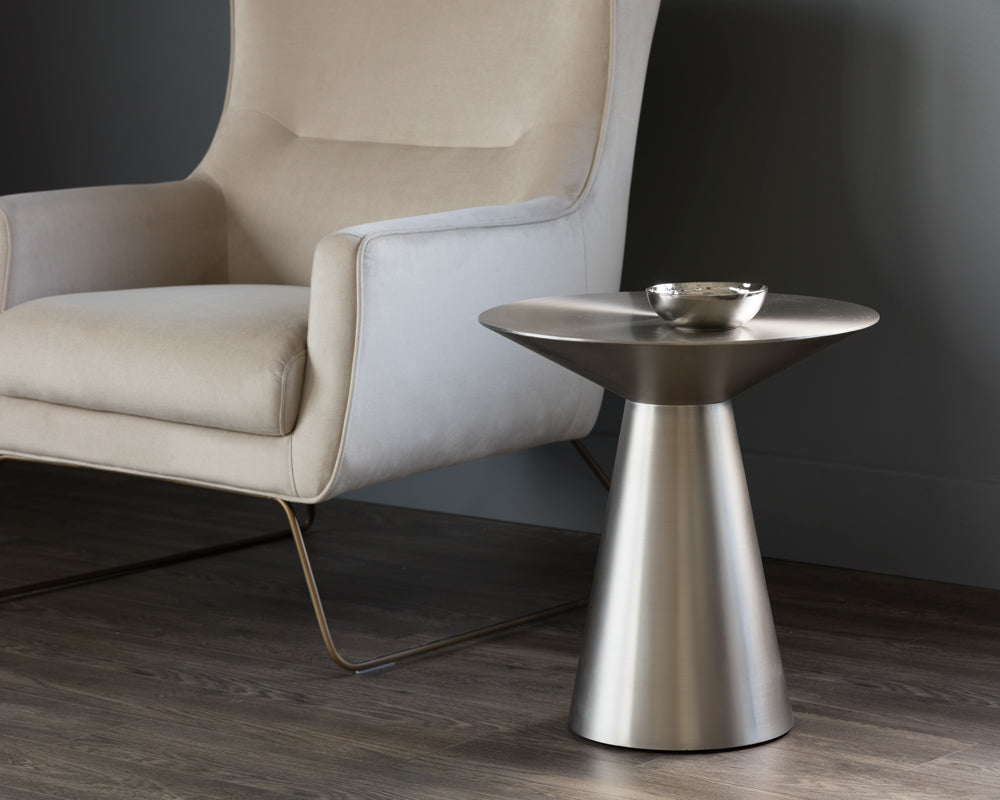 CARMEL SIDE TABLE - STAINLESS STEEL - End Tables