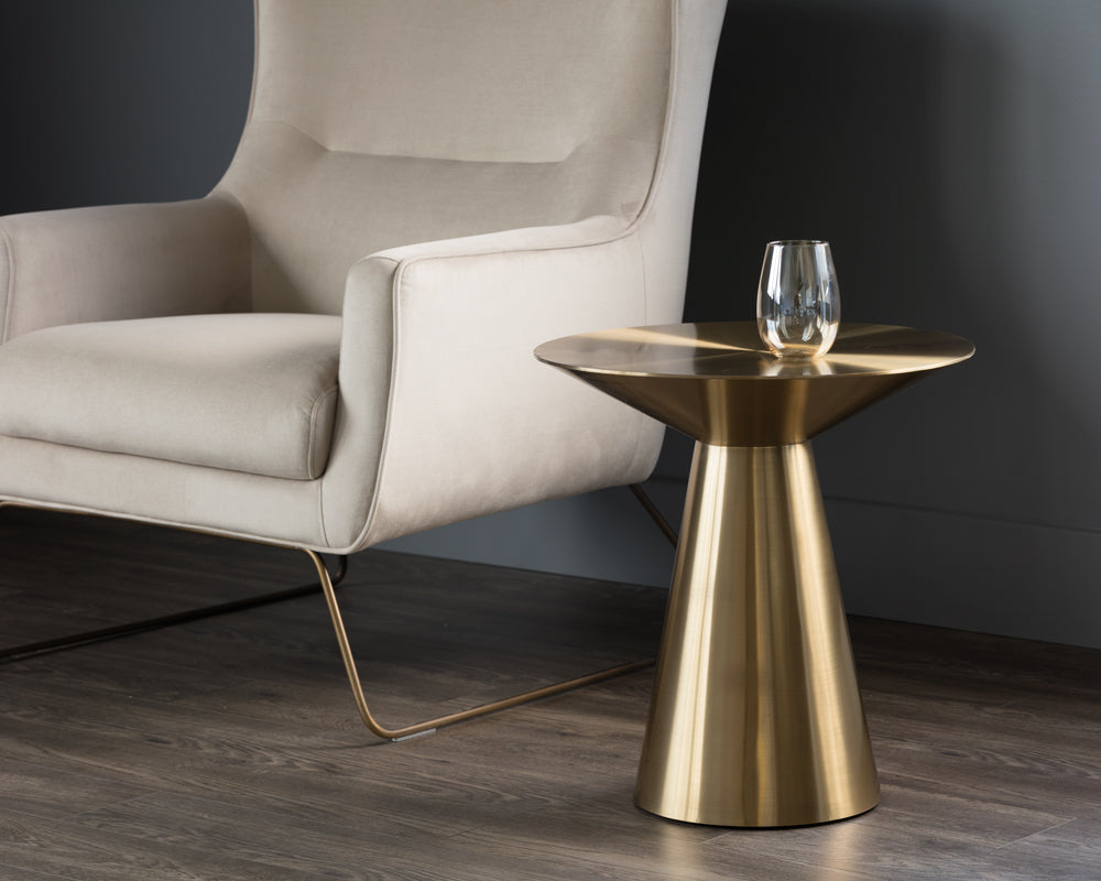 CARMEL SIDE TABLE - YELLOW GOLD - End Tables