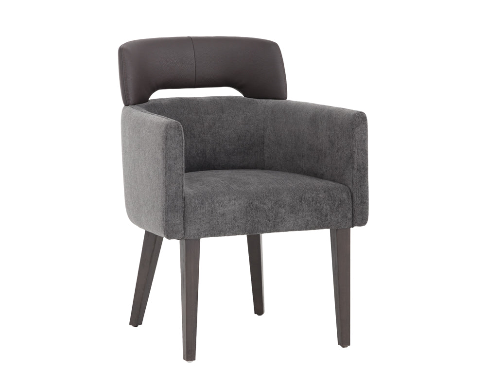 HERVE ARMCHAIR - POLO CLUB KOHL GREY - Occasional Chairs