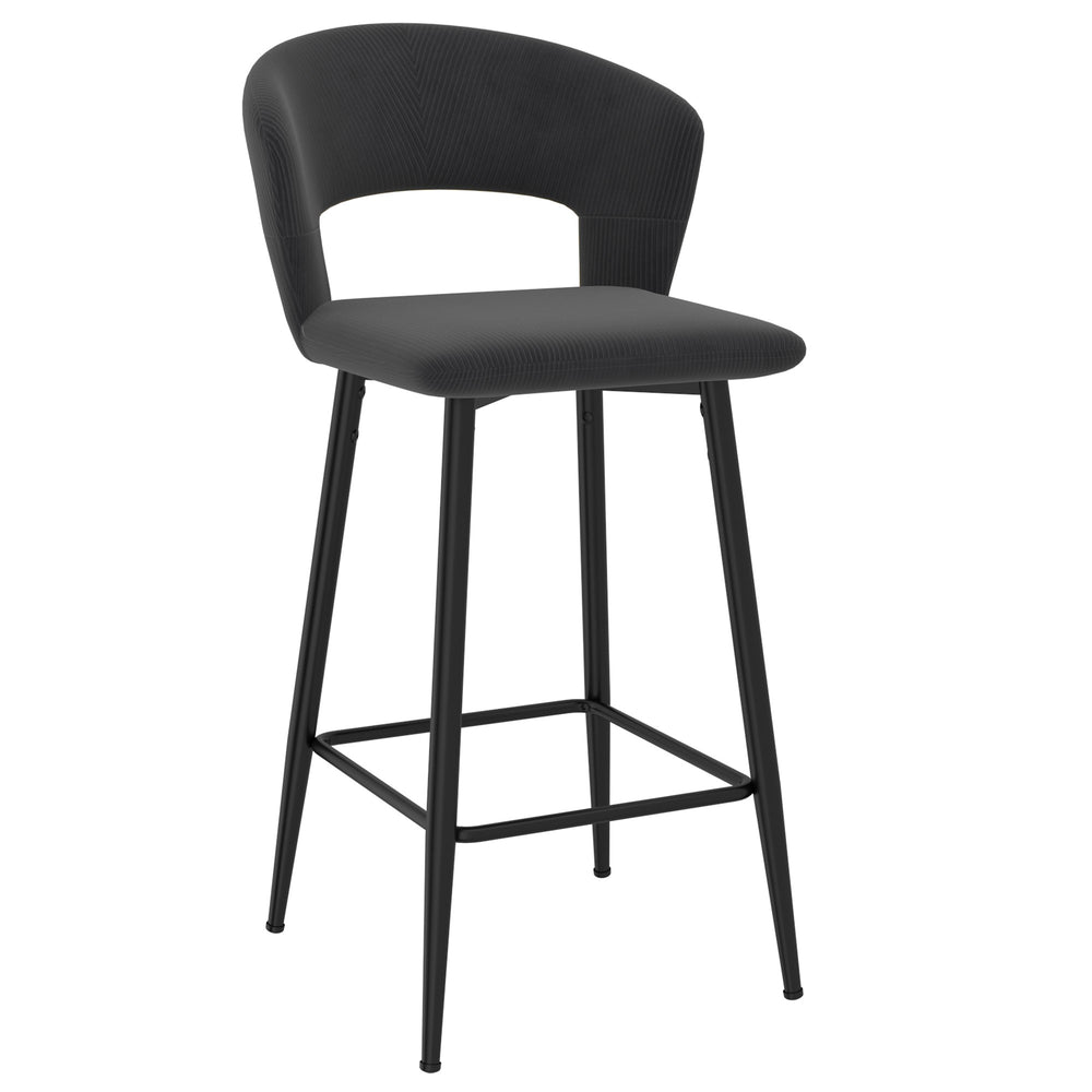 Camille 26’’ Counter Stool set of 2 in Charcoal Price shown 
