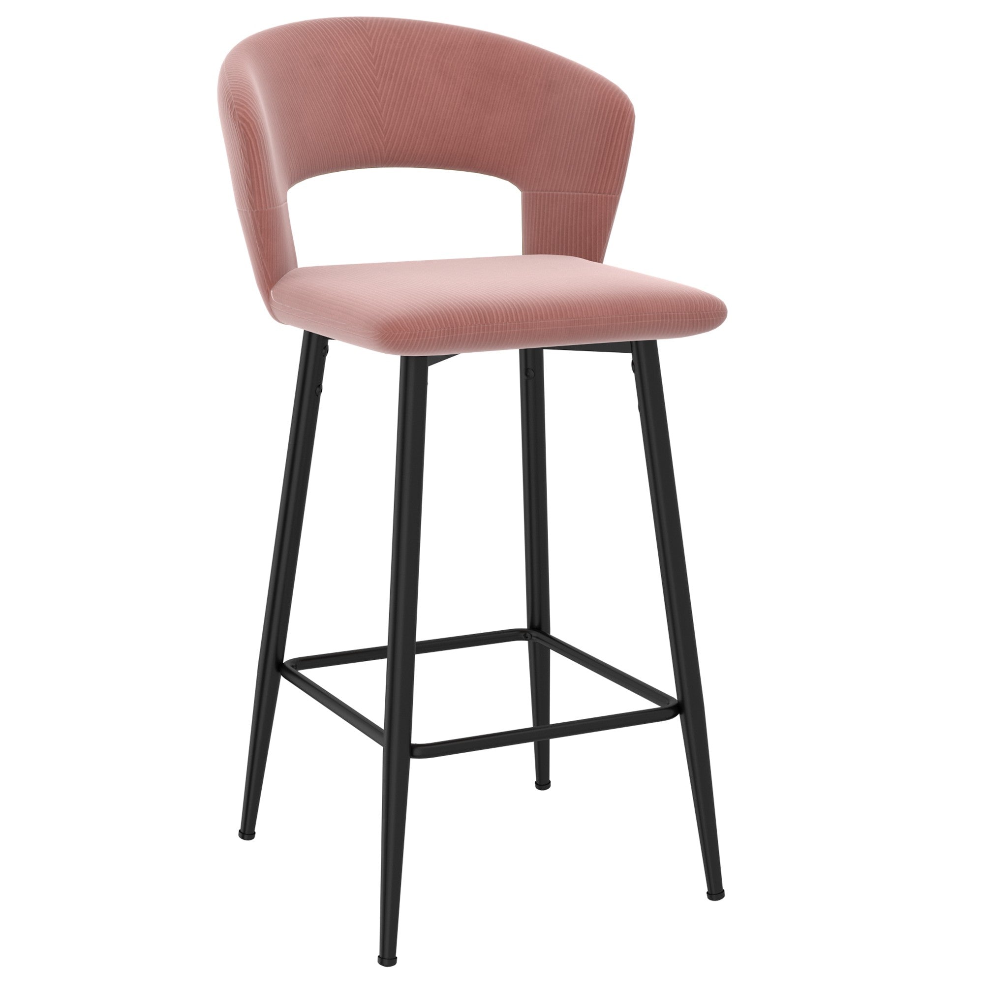 Camille 26’’ Counter Stool set of 2 in Dusty Rose Price 