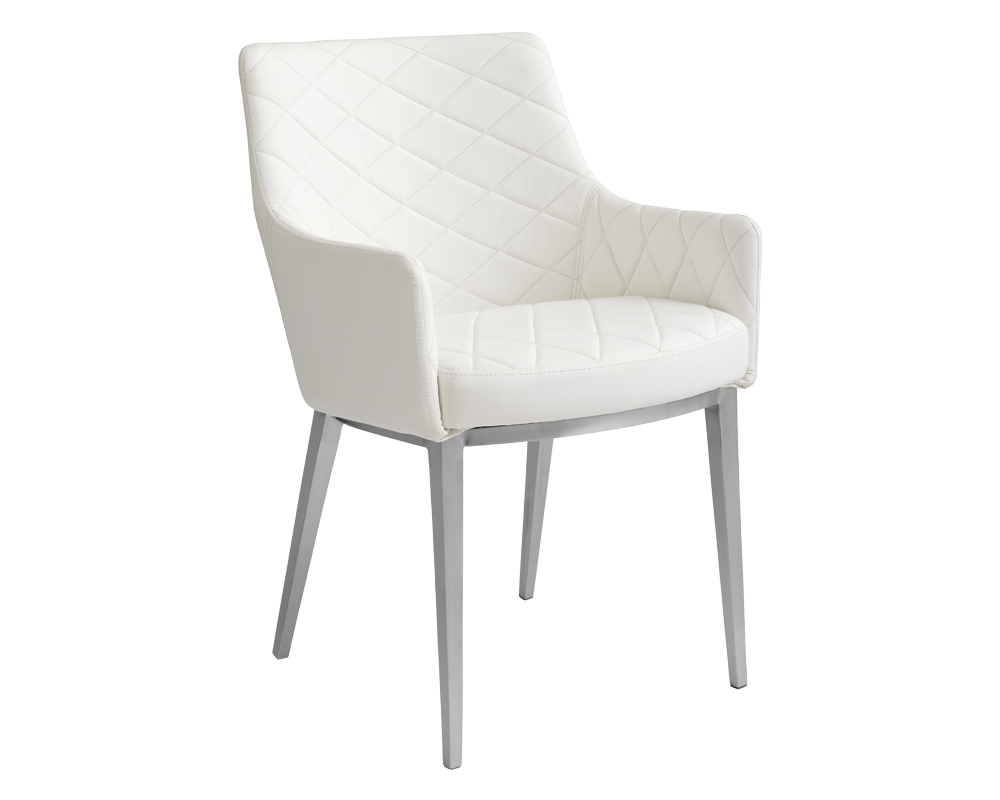 CHASE ARMCHAIR - WHITE - Dining Chairs