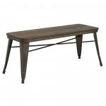 MODUS-BACKLESS BENCH-GUNMETAL - ACCENT SEATING