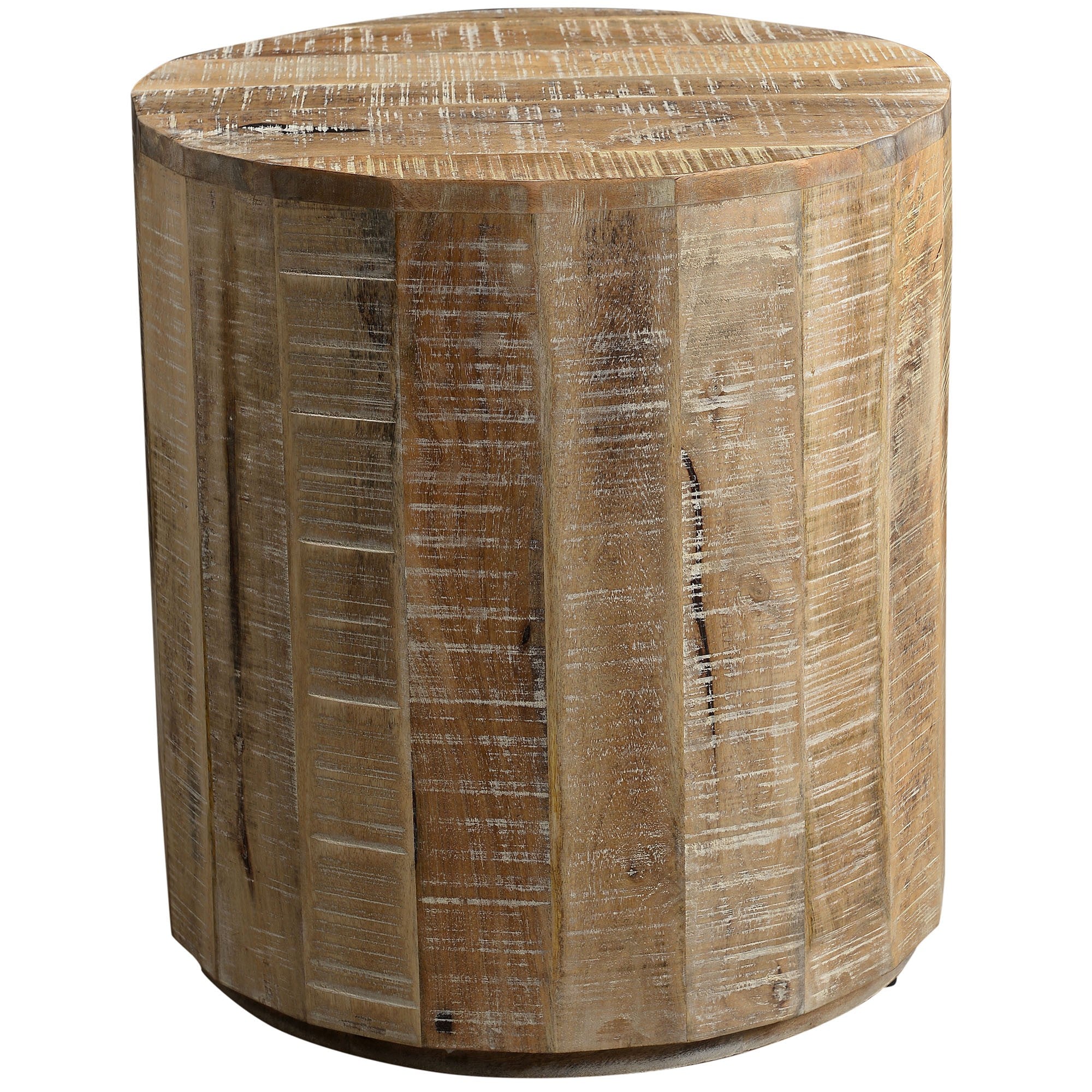 EVA-ACCENT TABLE-DISTRESSED NATURAL - ACCENT FURNITURE