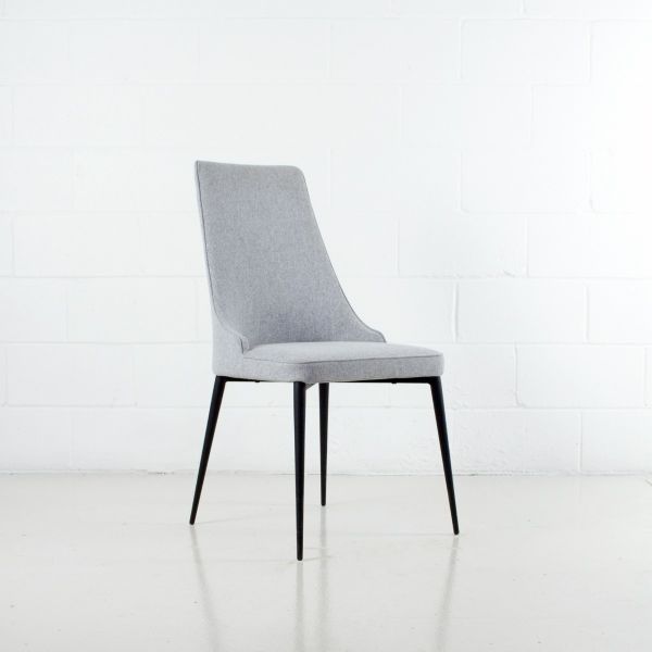 CHELSEA Dining Chair Light Grey Fabric